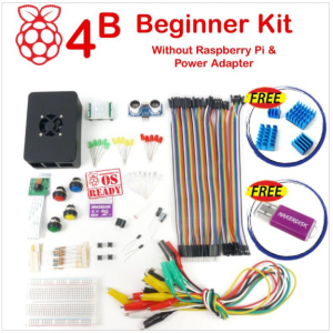 RASPBERRY PI 4B BEGINNER KIT-W/O RPI AND ADAPTER RASPBERRY PI 4B BEGINNER KIT-W/O RPI AND ADAPTER